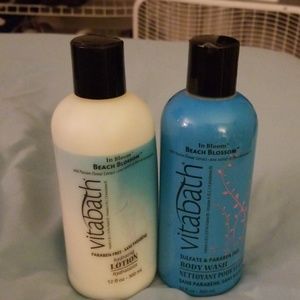 Vitabath Beach Blossom 12 oz Body Wash & Lotion